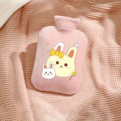 350ml Cartoon Dinosaur Rabbit Plush Warm Water Bag Hot Water Bag