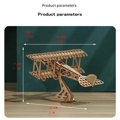 3D Plane Puzzle Wooden Toy Educational DIY Decoration Gift