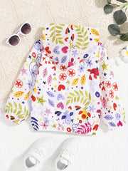Girls Hooded Sun Protection Jacket for Spring Summer Autumn