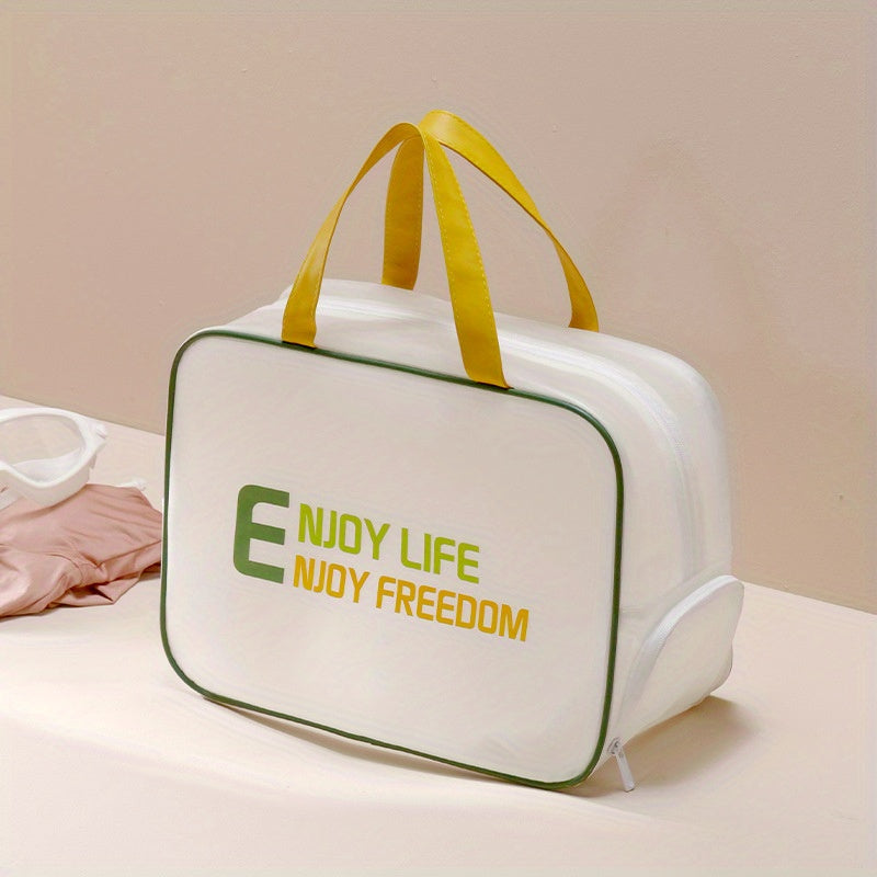Large Capacity Portable Toiletry Bag with Dry and Wet Separation