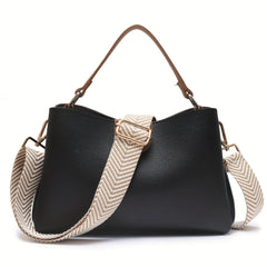Stripes Wide Shoulder Strap With Buckles Dacron Adjustable Replacement Belt