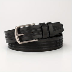 Embossed PU Men's Belt Casual Leather Belt