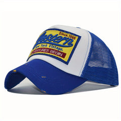 Vintage York Embroidered Men's Baseball Hat Breathable Dad Cap