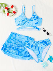 Girls Swirls Pattern Bikini Set