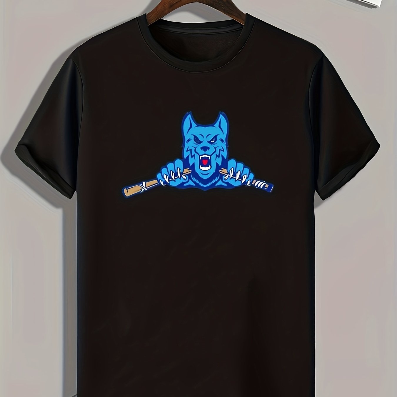 Angry Animal Print Men's Graphic T shirt Casual Comfy Tees For Summer