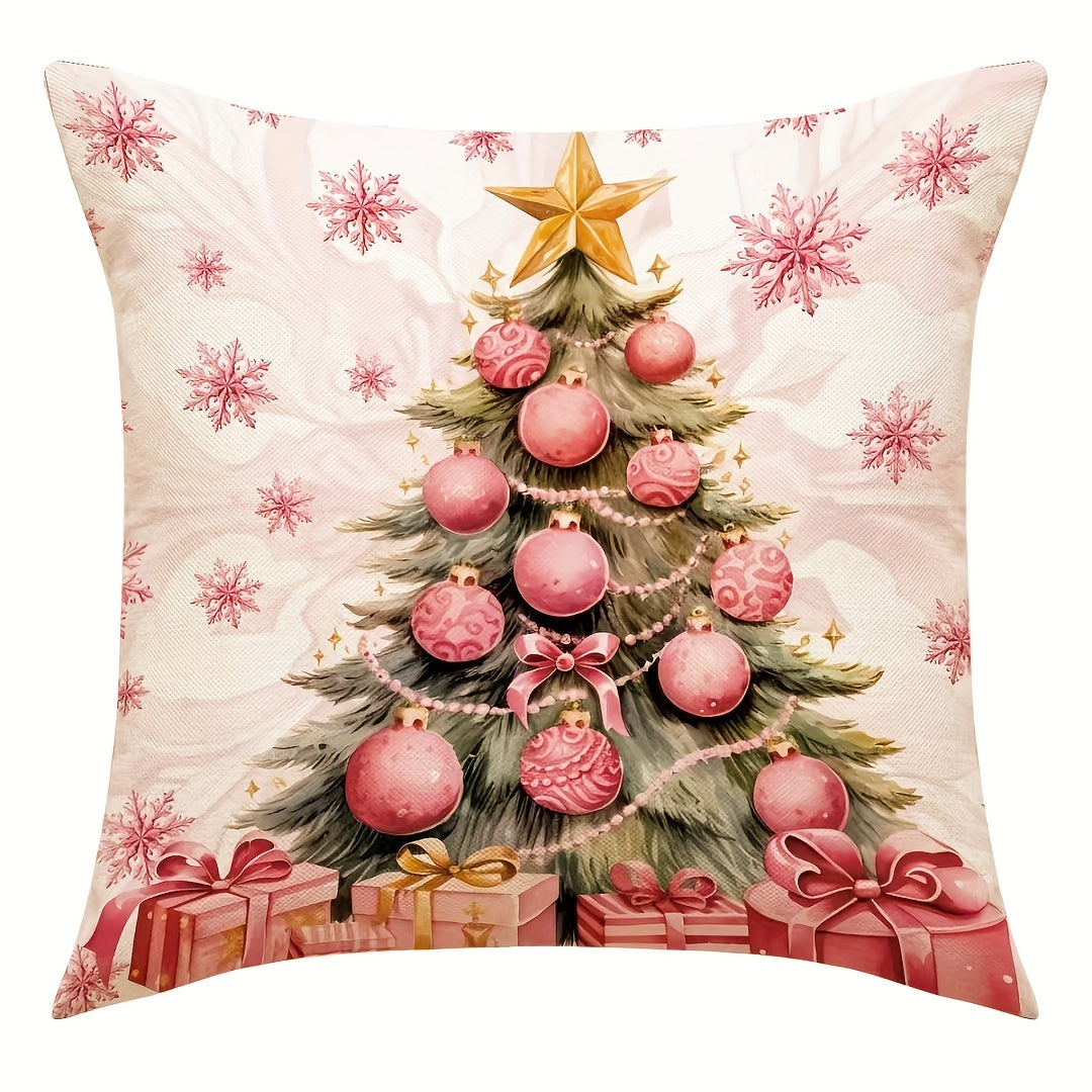 Christmas Throw Pillow Cover for Home Decor - No Insert