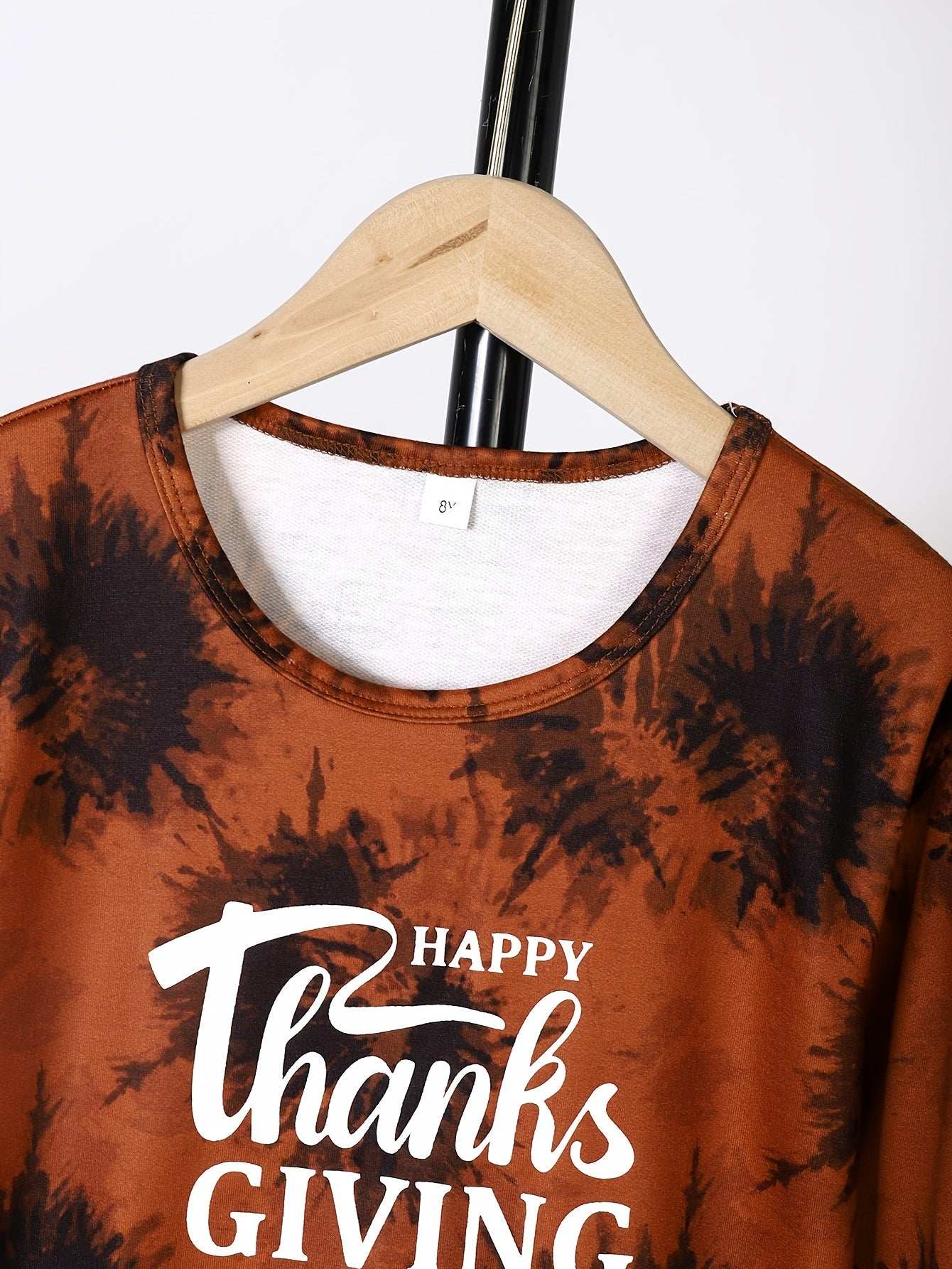 Boy's HAPPY THANKSGIVING Tie Dye 2pcs Set