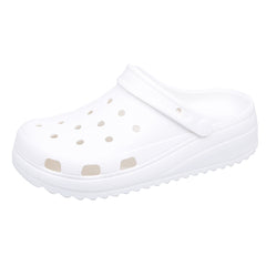 Women's Platform Clogs Hollow Out Non Slip Slide Shoes