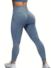 High Waist Seamless Yoga Pants Tummy Control Butt Lifting Slimming Yoga Leggings