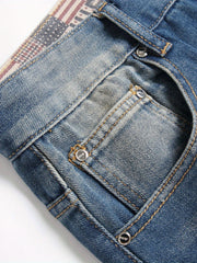 Men's Ripped Denim Shorts - Casual Street Style Distressed Denim Shorts