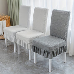 Abstract Grid Pattern Chair Slipcover for Dining Chairs