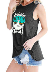 Casual Older Print Cami Top
