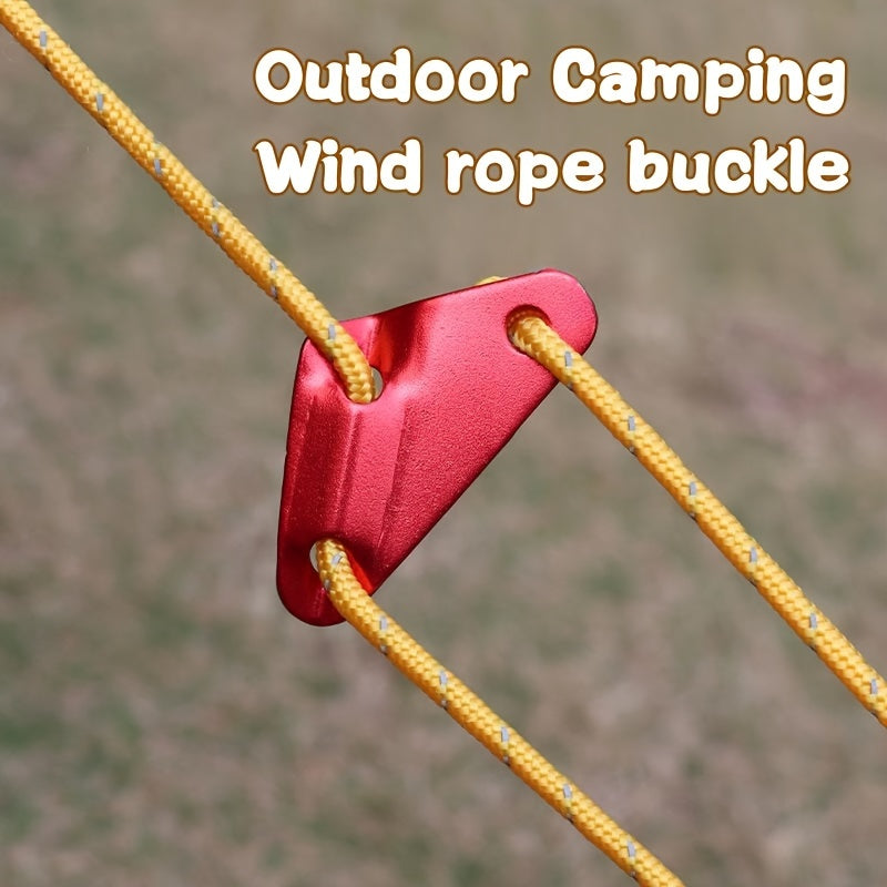 8pcs Aluminum Triangular Buckles for Tent Rope Adjustments
