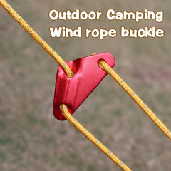 8pcs Aluminum Triangular Buckles for Tent Rope Adjustments