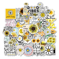 Cute Daisy Slogan Sticker Pack for Personalizing Items