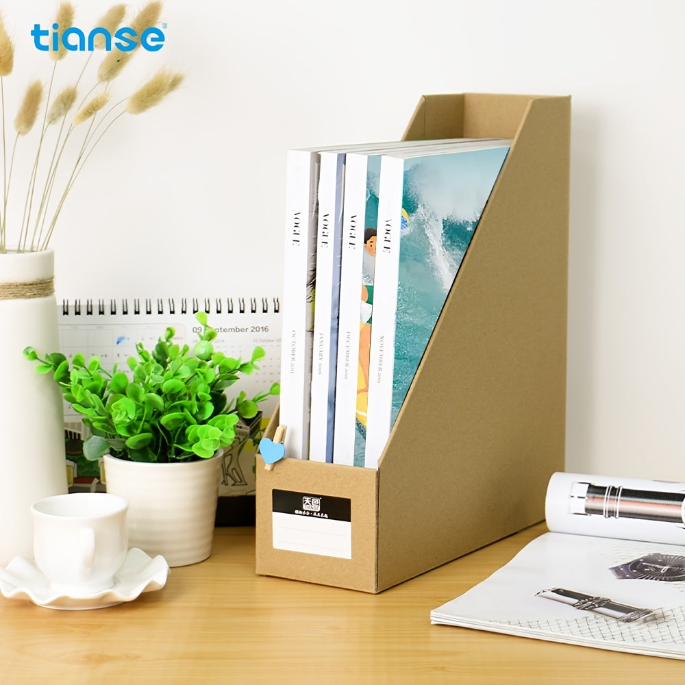 6pc TIANSE Magazine Holders File Organizer for Office & School