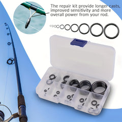 GAJING 40pcs Fishing Pole Guide Rings For Trolling Fishing