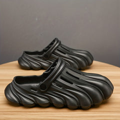 Men's Lightweight Comfy Garden Clogs Hollow Out Non Slip Shoes