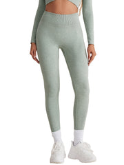 Solid Yoga Leggings Seamless Runing Fitness Workout Tight Pants