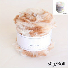 1pc Fur Yarn Ball Faux Mink Fur Yarn for DIY Knitting Crocheting Hat Scarf Purse