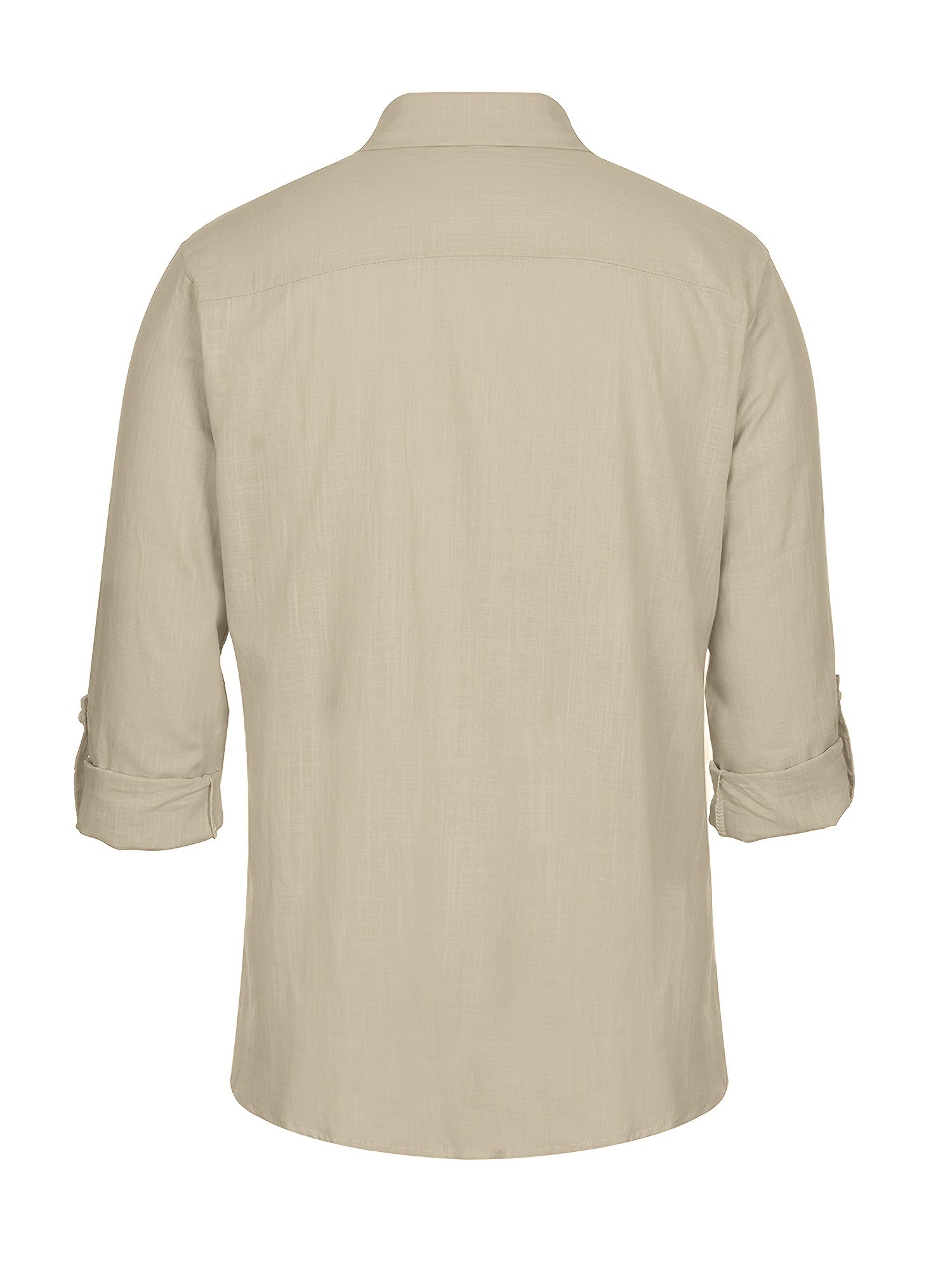 Men's Lace Casual Wrist Long Sleeve Shirt With Chest Pocket
