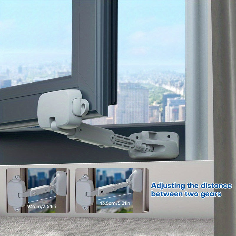 Child Protection Window Restrictor Adjustable Lock Child Safety Stopper
