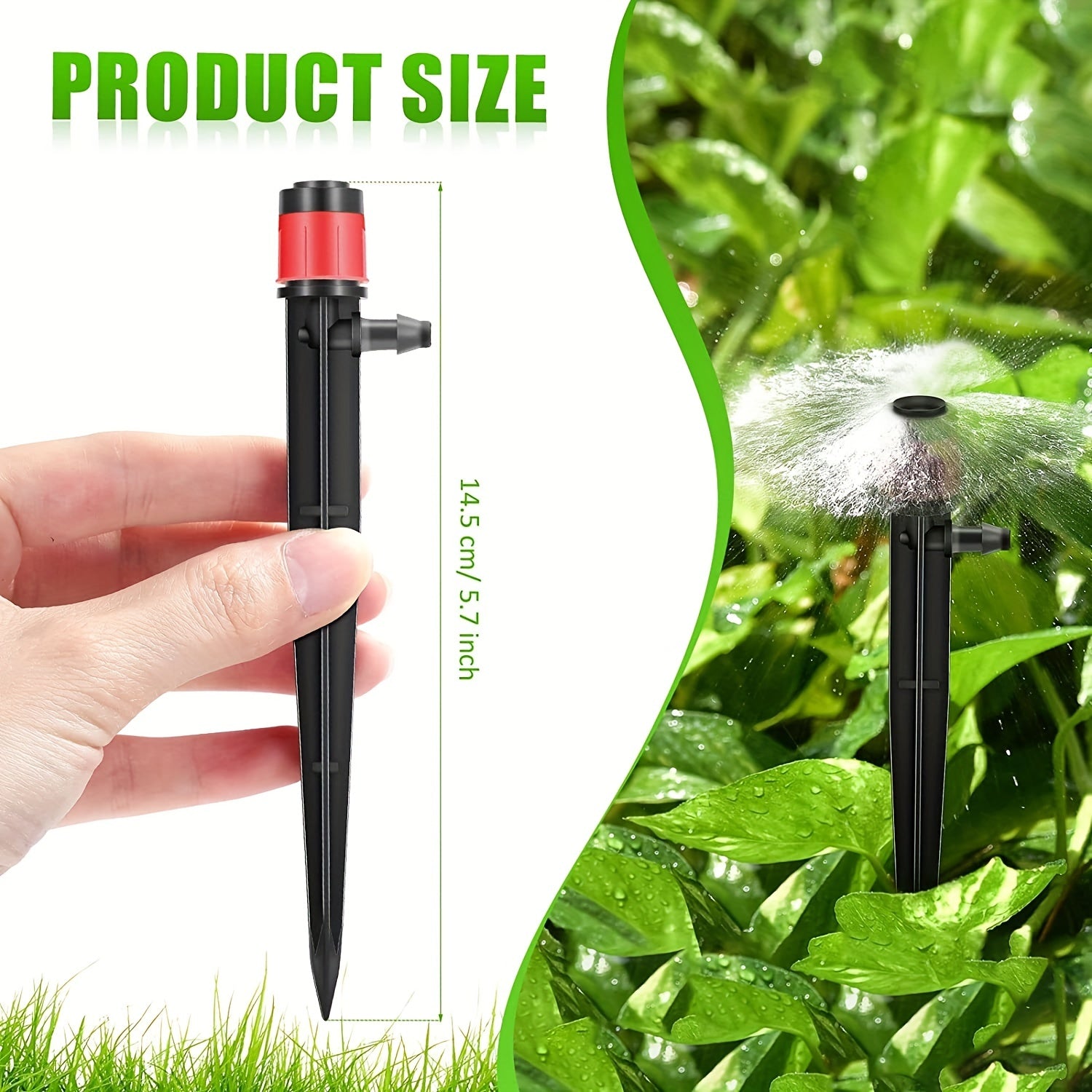 Adjustable Drip Irrigation Emitters with Stake