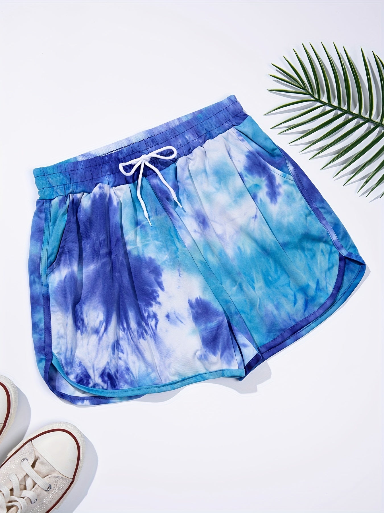 Tie Dye Drawstring Shorts Casual Shorts For Women