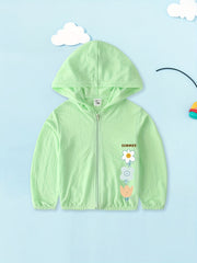 Girls Hooded Sunproof Jacket Kids Age 3 4 6