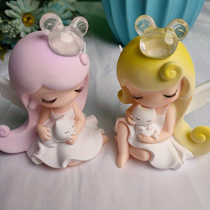 Sweet Dream Angel Figurine Decoration for Desktop