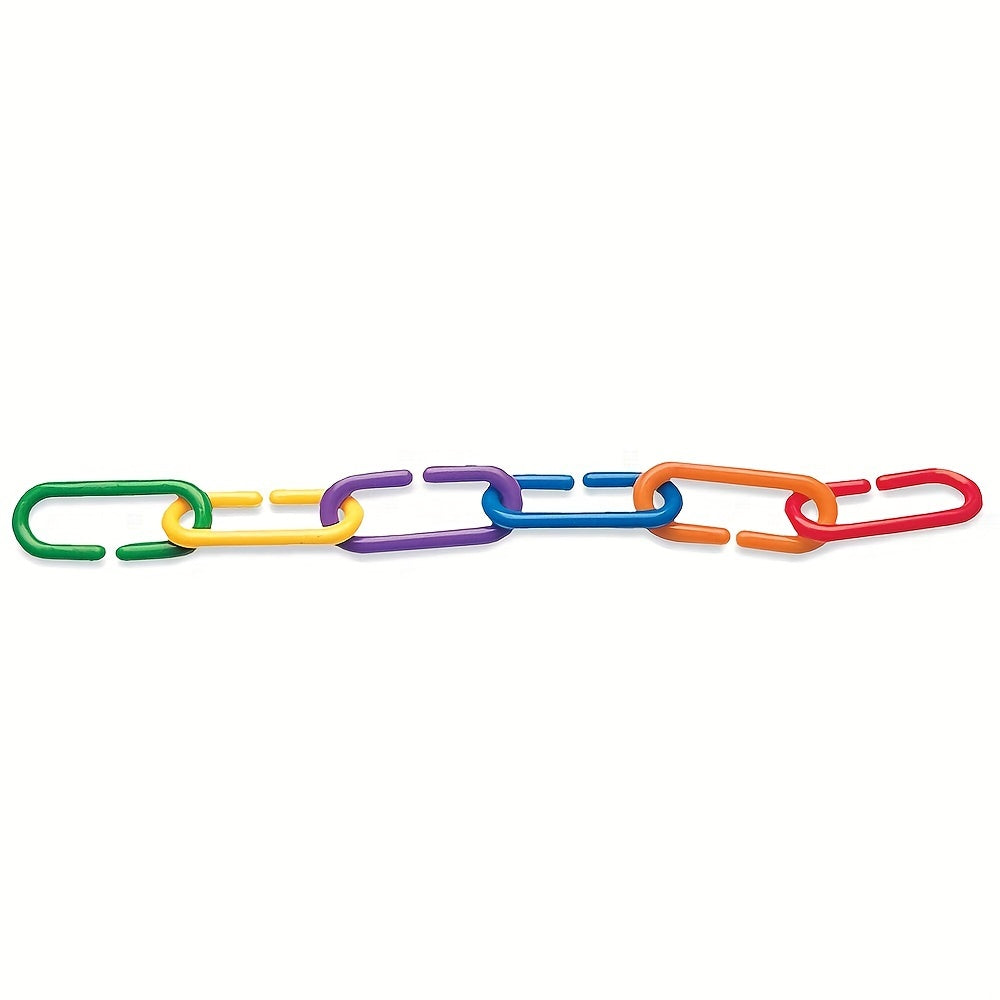 Rainbow Plastic Chain Links for Birds DIY C Clips Hooks and Swing Climbing Toys