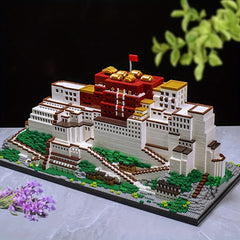Buddha Palace Building Blocks Set, Mixed Colors ABS Material, Home Decoration