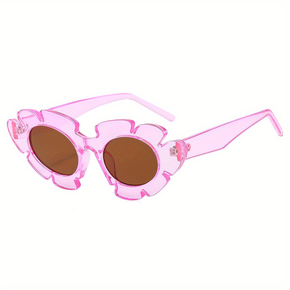Men's Flowers Shaped Frame Sunglasses UV Protection Unisex Sunglasses