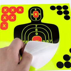 25pcs 20-32cm Shooting Targets Fluorescent Self-Adhesive Highly Visible