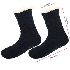 Winter Thickened Warm Plus Velvet Non slip Socks Christmas Gift