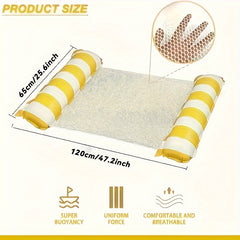 Portable Inflatable Water Hammock Set with Pump for Travel