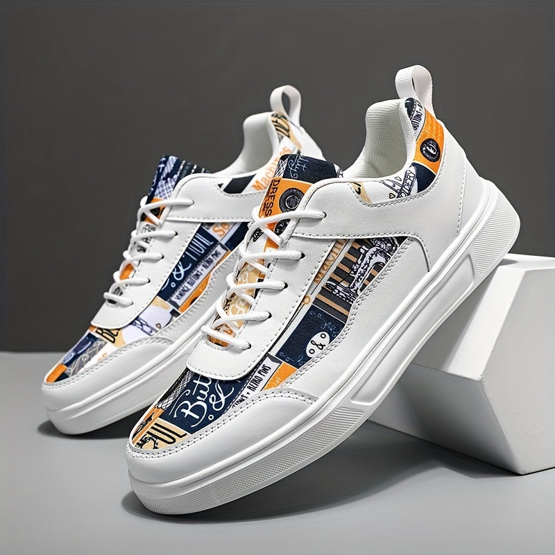 Men's Lace Up Skate Shoes Lightweight Non-slip Sneakers