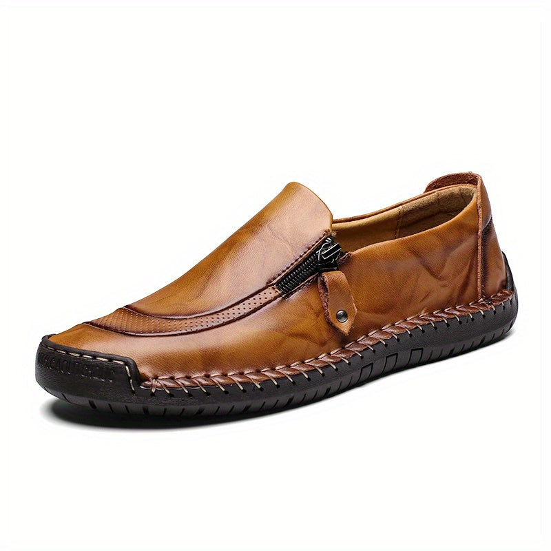 Men's Stitched Zipper Sneakers for Hiking & Climbing