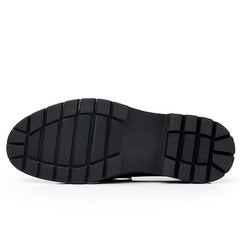 Men Leather Loafer Shoes Lightweight Non slip Dress Shoes Men's Sneakers