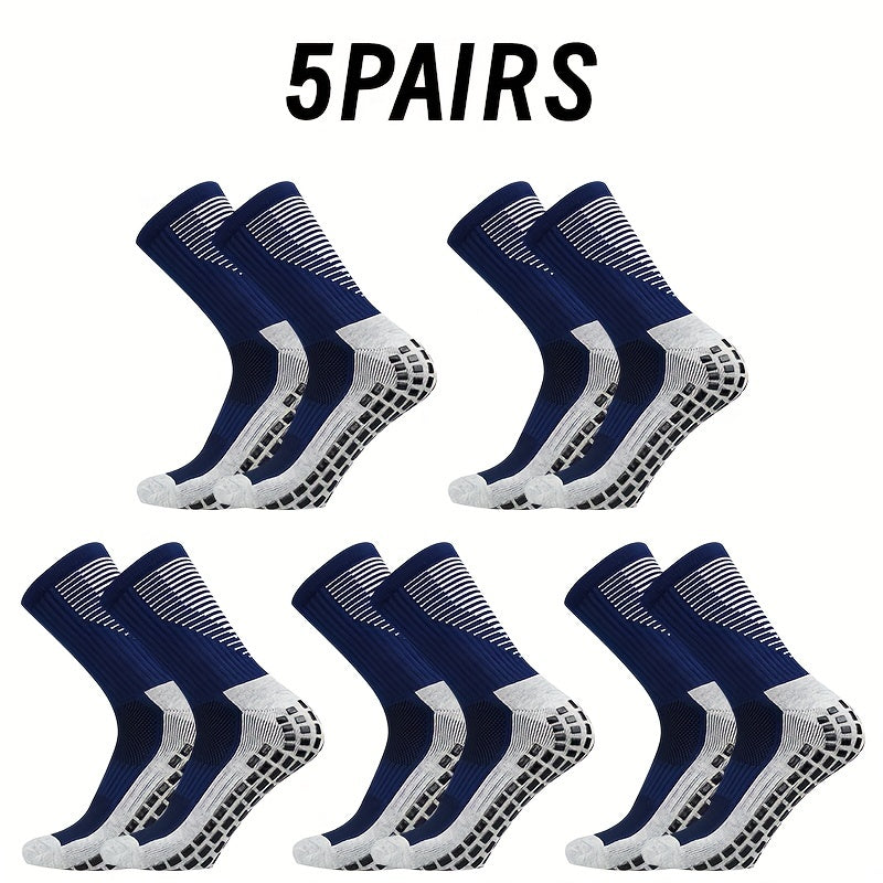 Breathable Football Socks Non-slip Silicone Mid-calf Training Socks