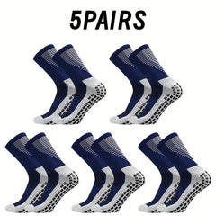 Breathable Football Socks Non-slip Silicone Mid-calf Training Socks