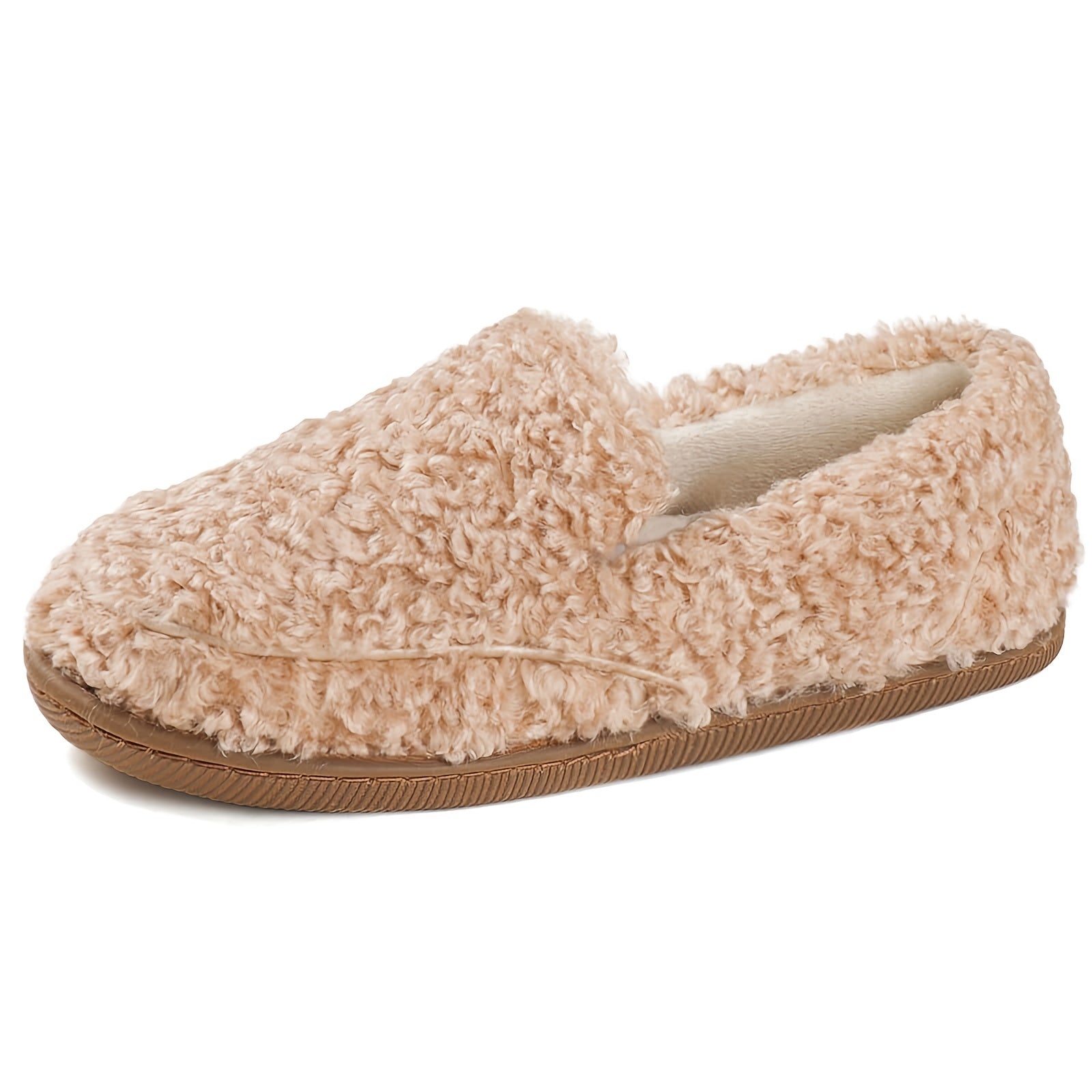 Women's Fleece Lined Indoor Outdoor Slippers Solid Comfort Warm Shoes
