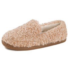 Women's Fleece Lined Indoor Outdoor Slippers Solid Comfort Warm Shoes