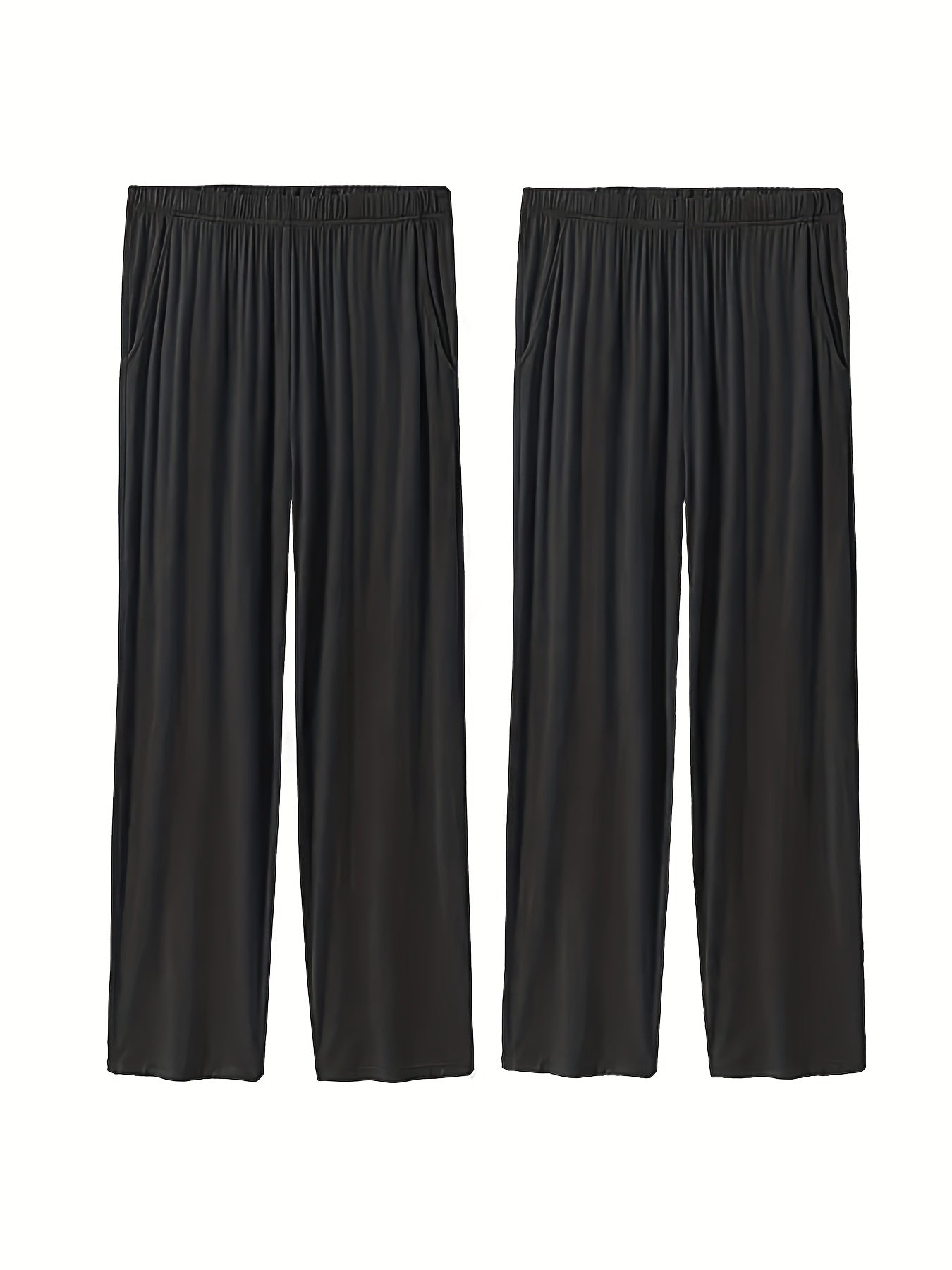 Wide Leg Casual Sports Pants With Pocket Comfortable Stretchy Casual Running Pan