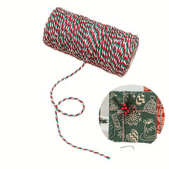 1pc Christmas Cotton Twine String Rope Cord For Gift Wrapping