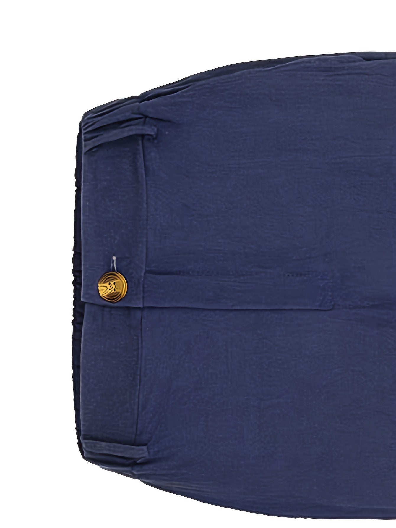 Button Front Cropped Pants for Women