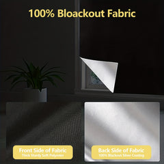 Blackout Roller Shades Cordless Window Blinds Thermal Insulated UV Protection