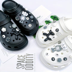 Women's Bear Charms Clogs Closed Toe Non Slip Slide Shoes