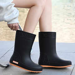 Stylish Waterproof High Tube Rain Boots Non-slip Outdoor Rain Boots