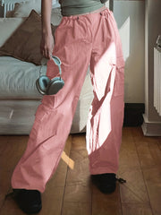 Y2K Cargo Parachute Pants Casual Baggy Pants Women's Clothing